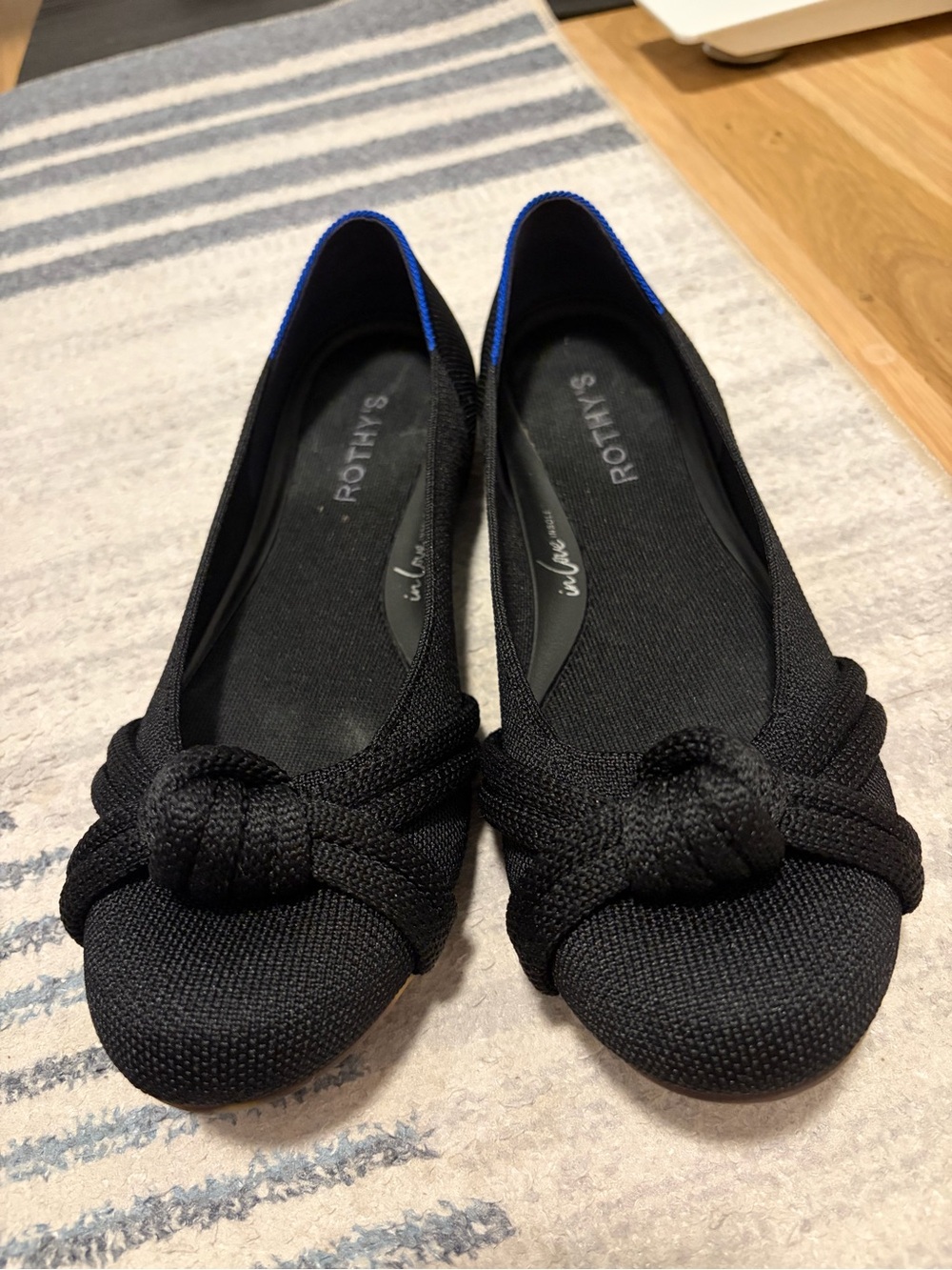 Rothy's Black Knot Ballet Flats (W10)